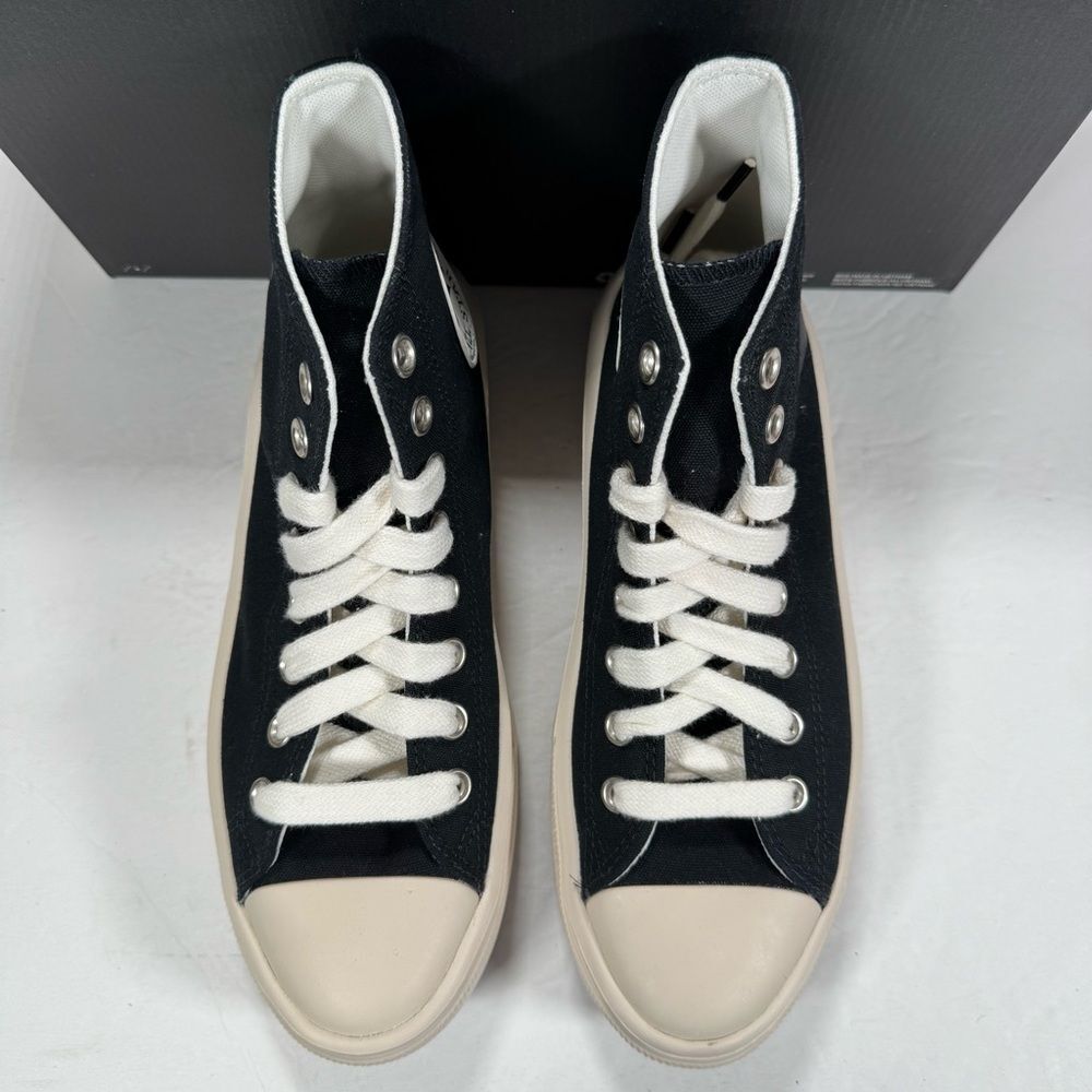 Converse CTAS Move Hi Platform Sneakers Black Natural Ivory Egret Women Size 9 - Picture 3 of 13